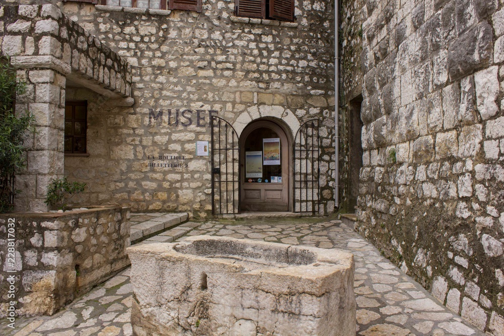 Ancient museum of the ancient city of Saont Paul de Vence in France