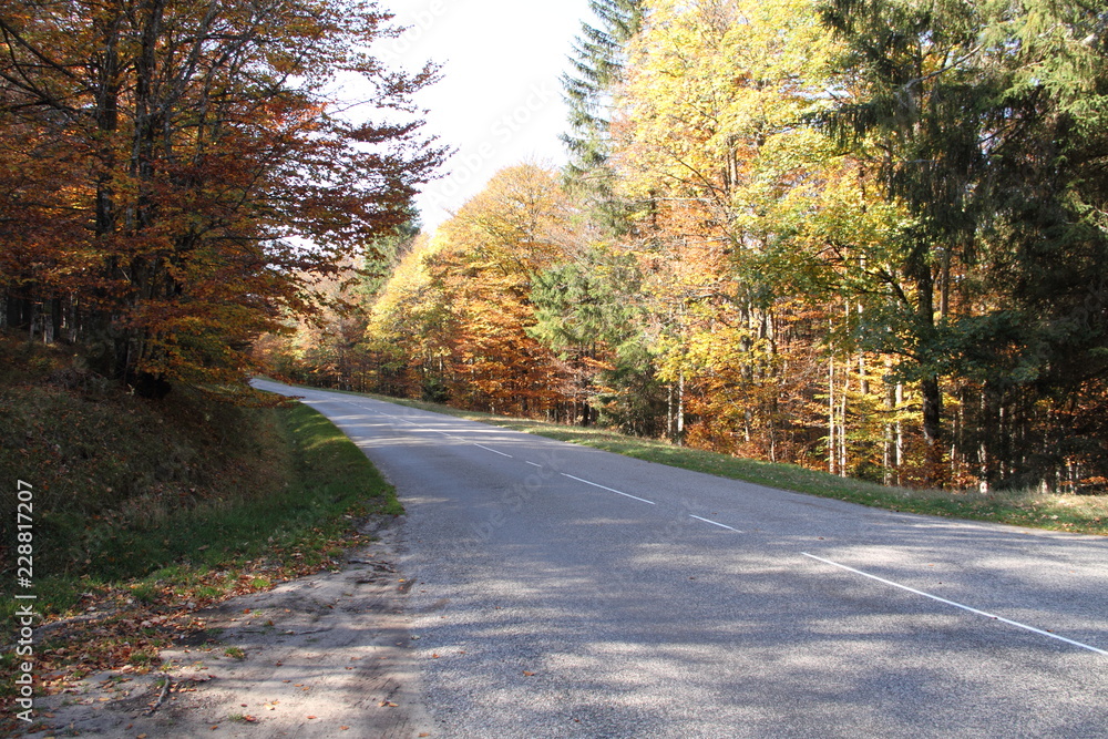 Bergstrasse im Herbst 2