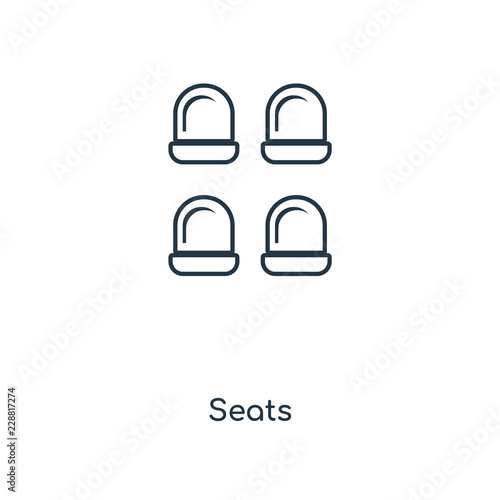 seats icon vector