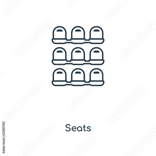 seats icon vector