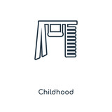 childhood icon vector