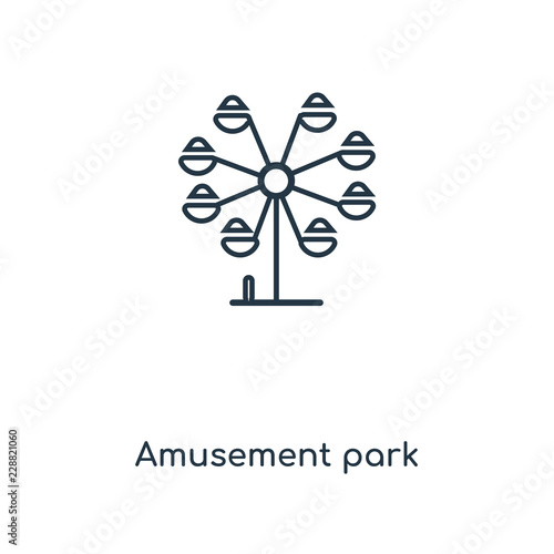 amusement park icon vector