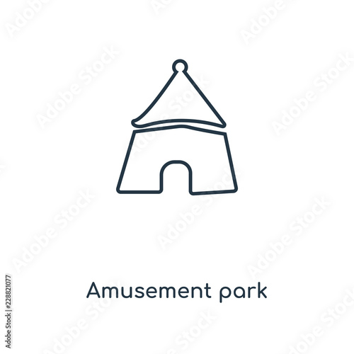 amusement park icon vector
