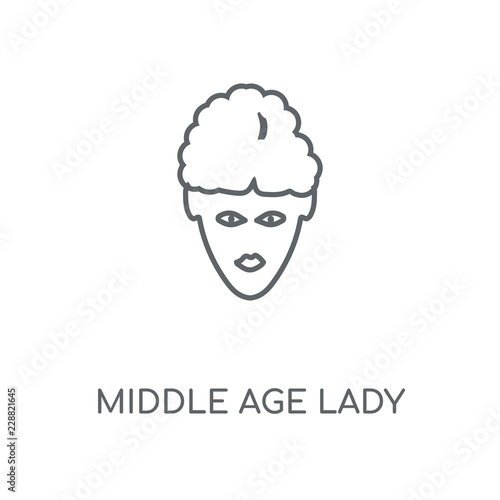 middle age lady icon