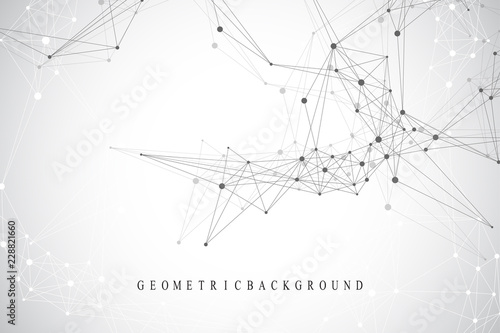 Big data visualization. Graphic abstract background communication. Perspective backdrop visualization. Analytical network complex. Vector illustration.