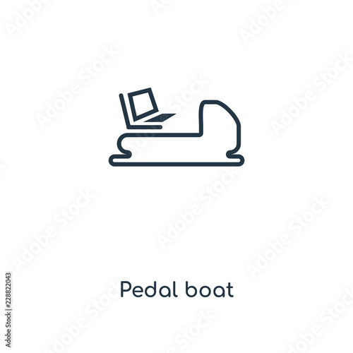 pedal boat icon vector