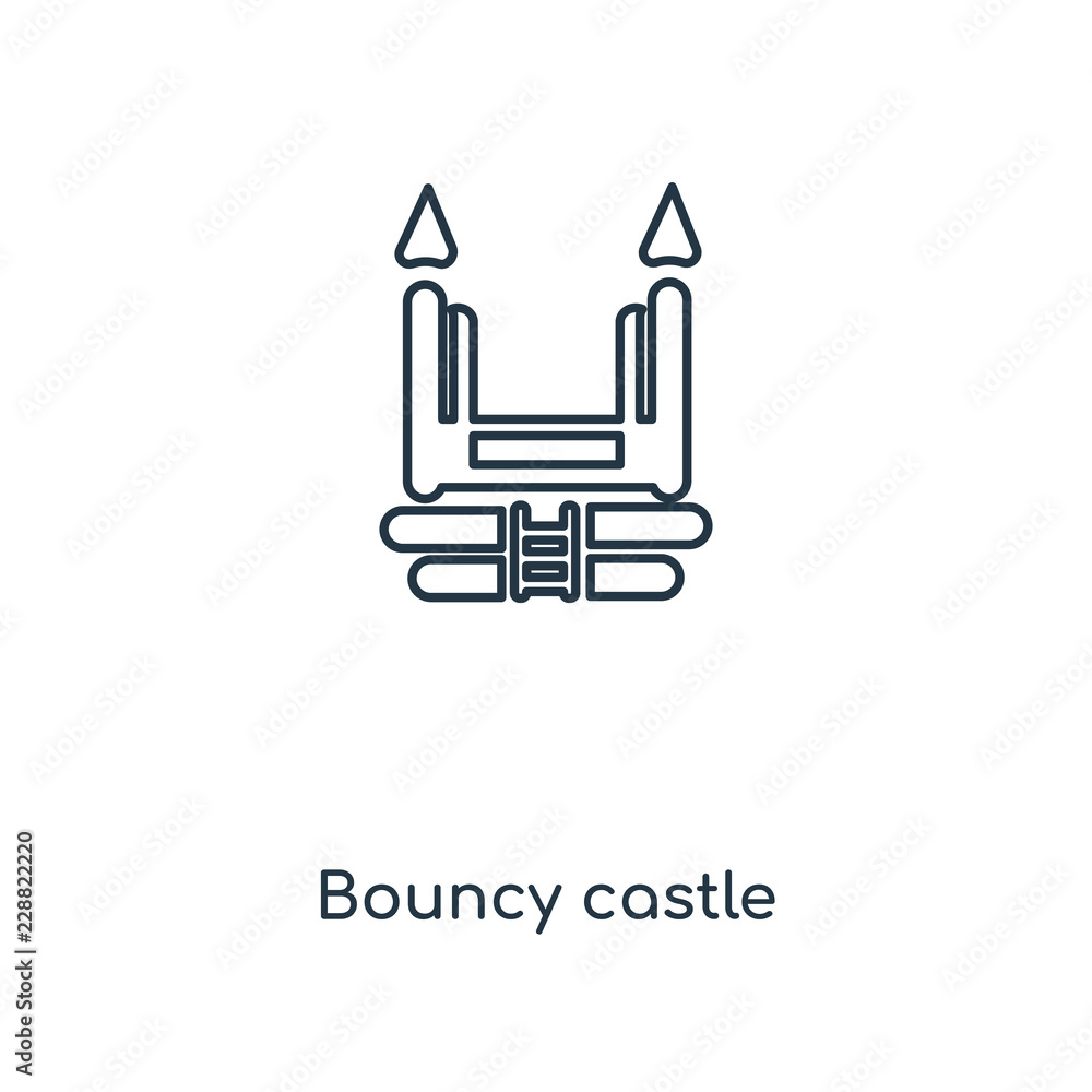 bouncy castle icon vector