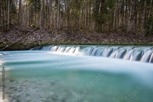 Clean waterfall in Bavaria  Berchtesgaden in Germany