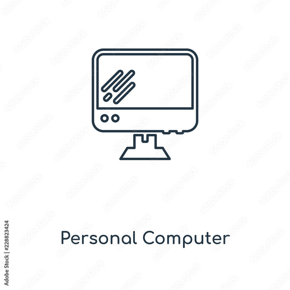 personal computer icon vector personal computer icon vector