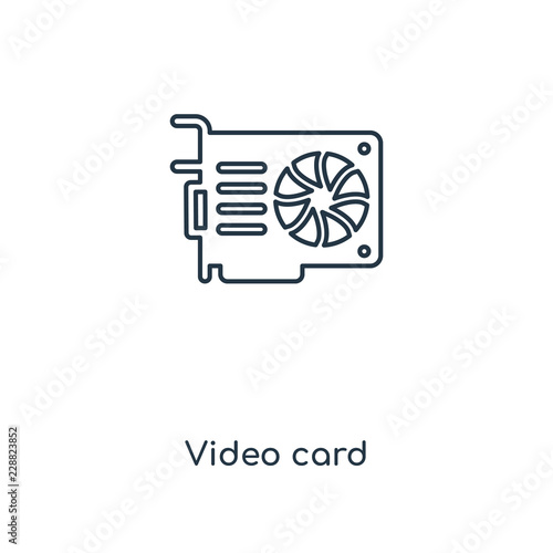 video card icon vector