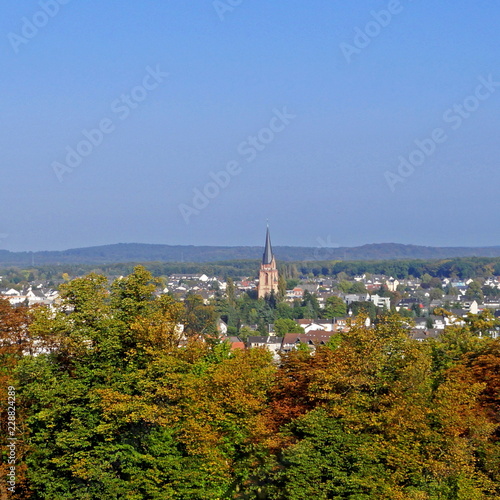 SIEGBURG bei Bonn - Stadtpanorama
