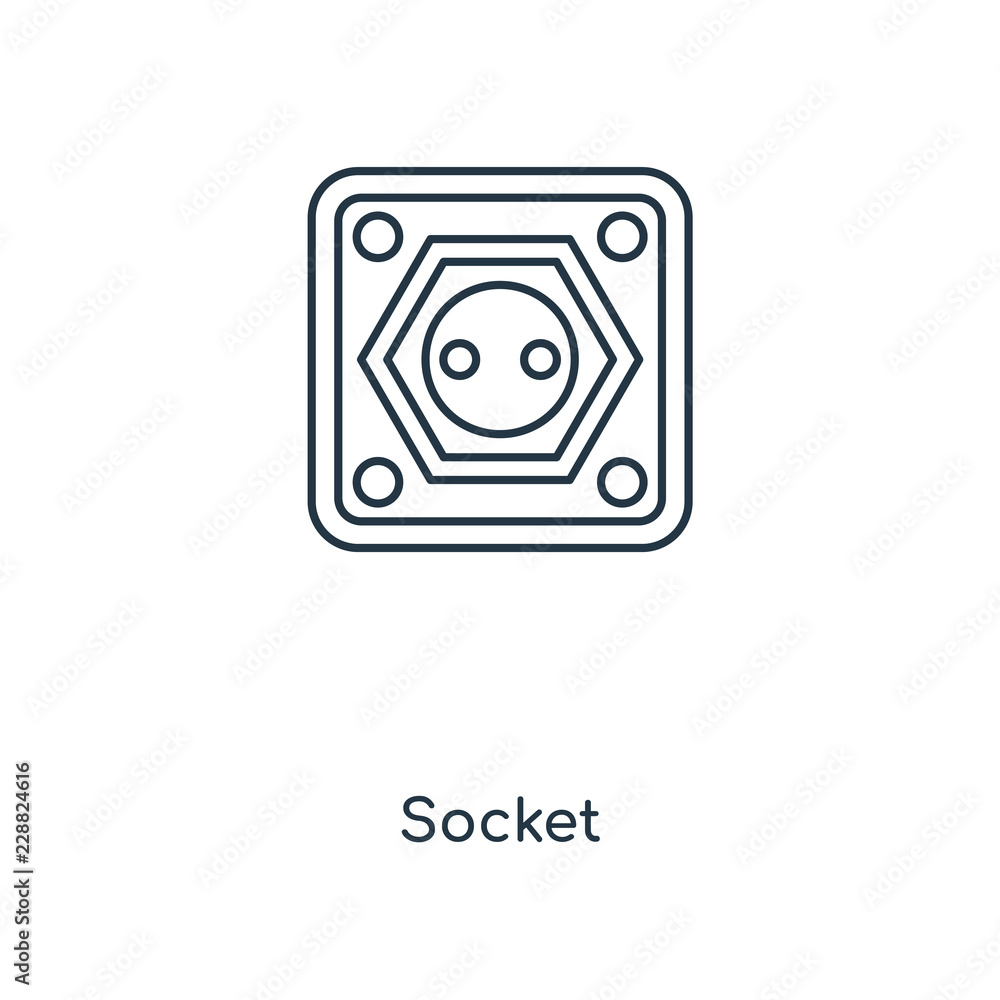 socket icon vector socket icon vector