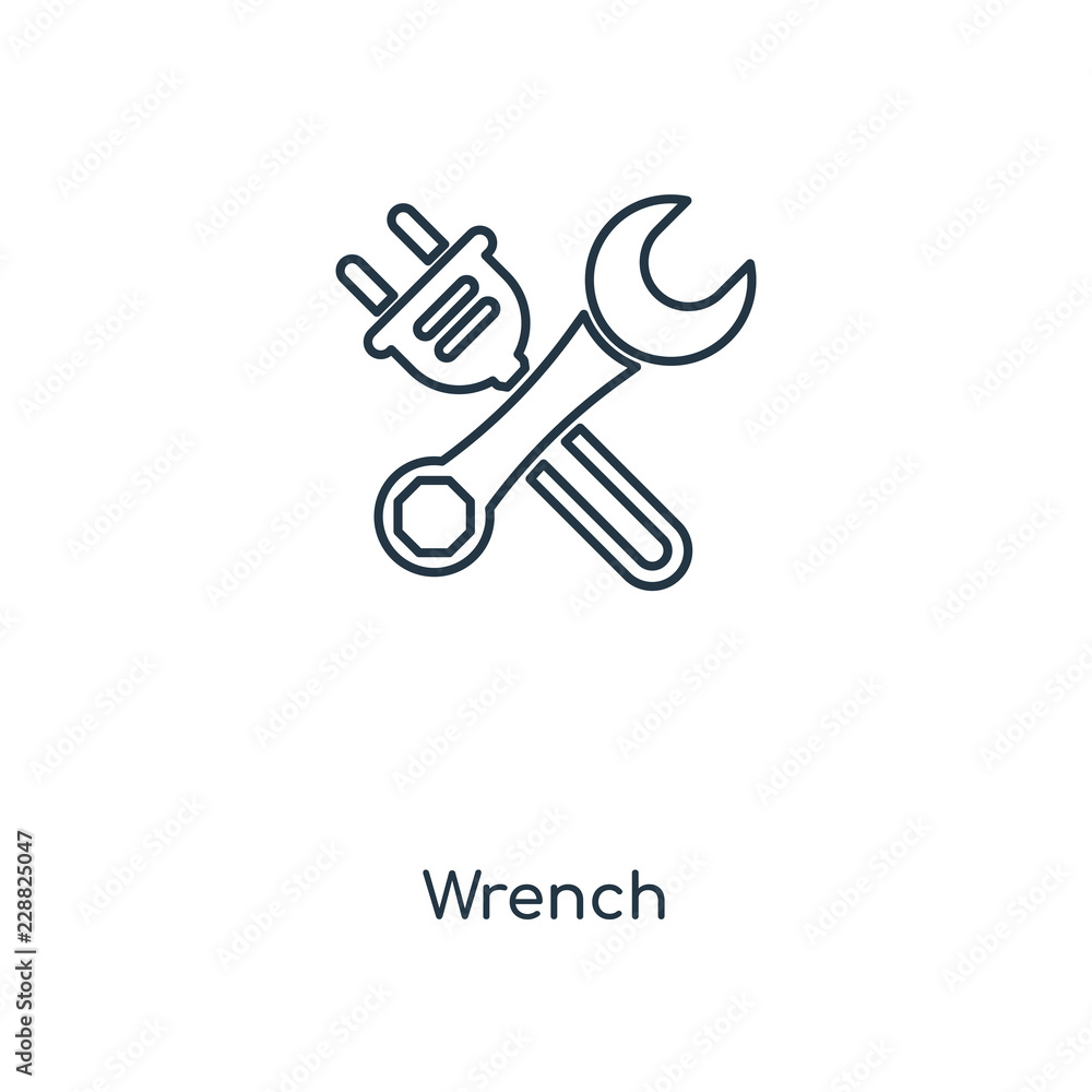 wrench icon vector wrench icon vector