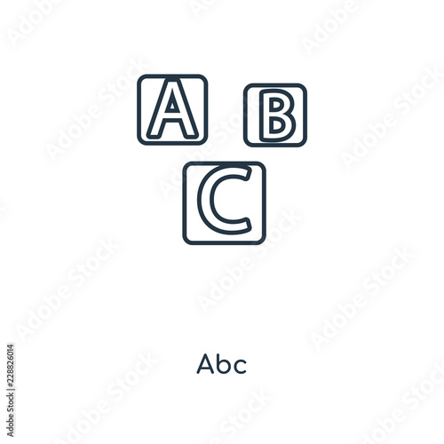 abc icon vector