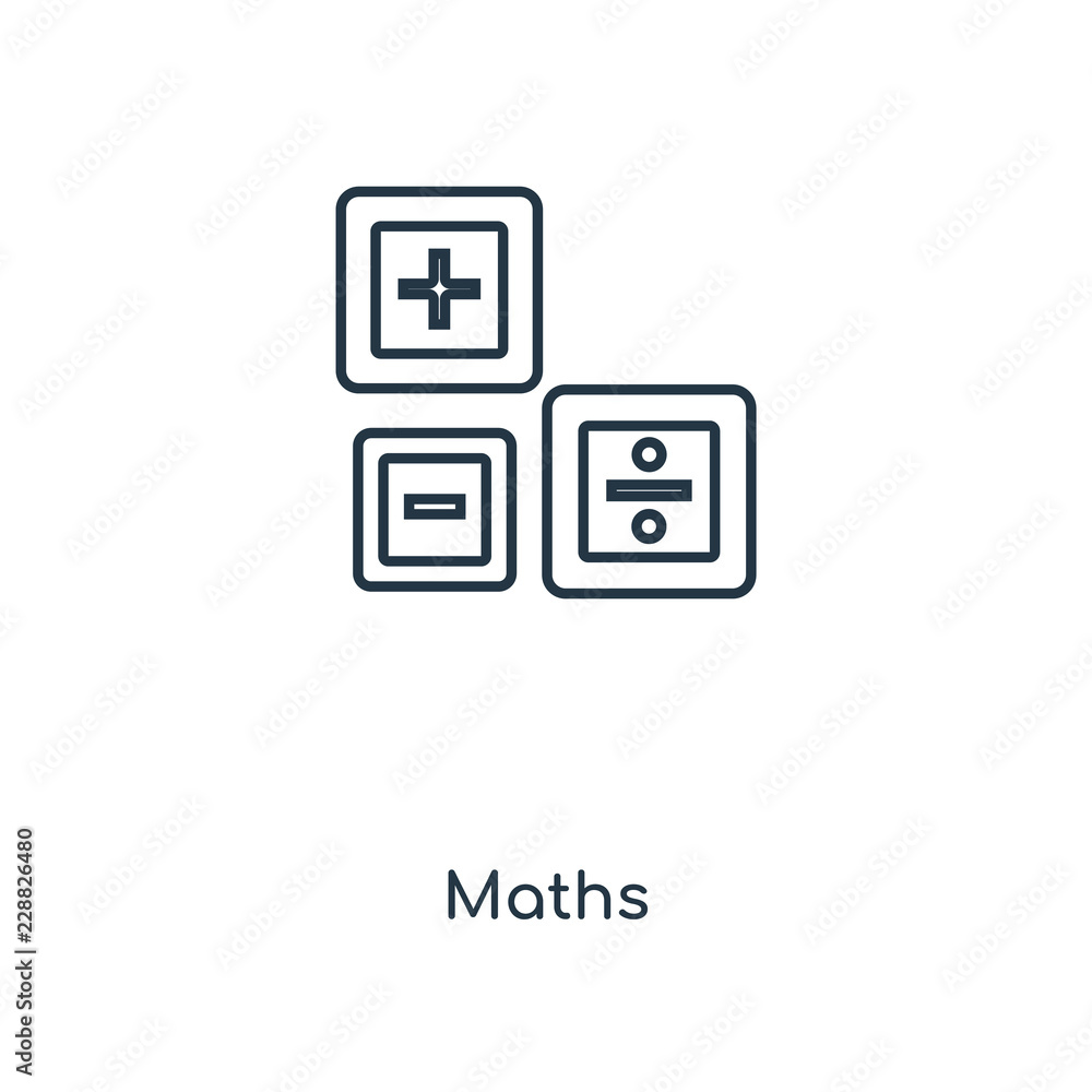 maths icon vector