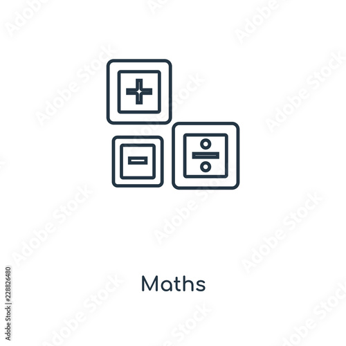 maths icon vector