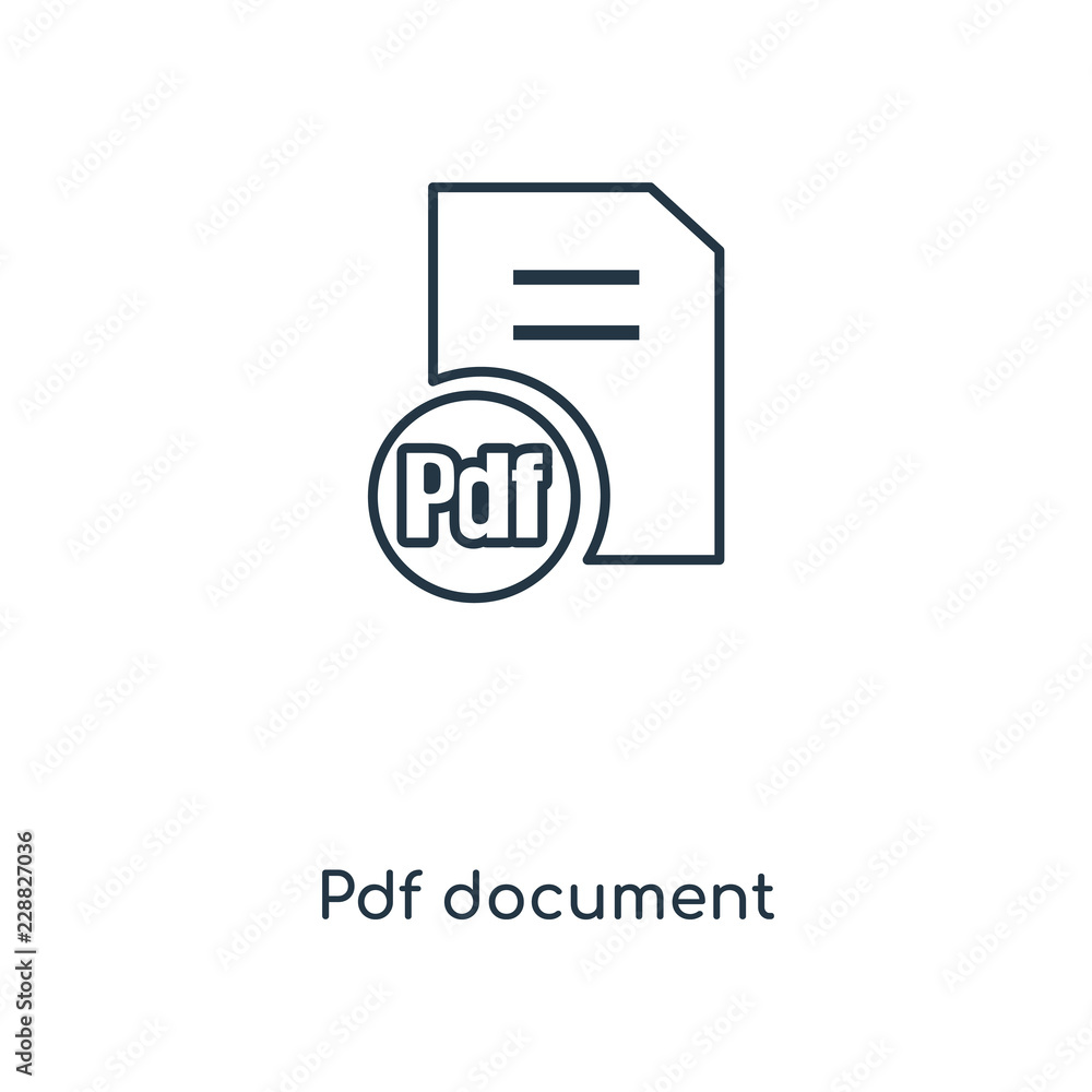 pdf document icon vector
