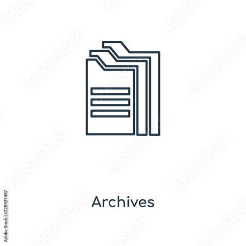 archives icon vector