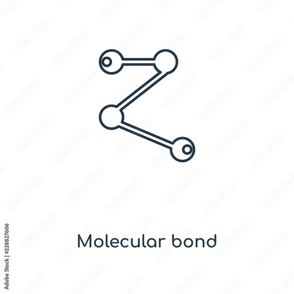 molecular bond icon vector molecular bond icon vector