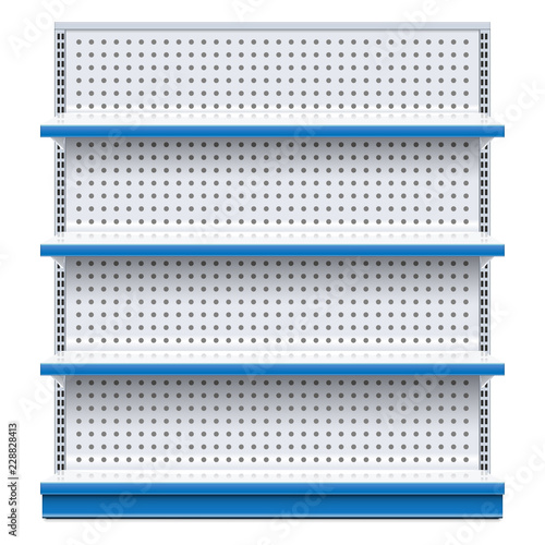 Vector Blue Supermarket Rack