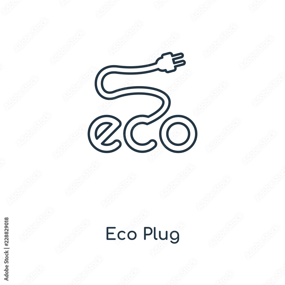 eco plug icon vector eco plug icon vector