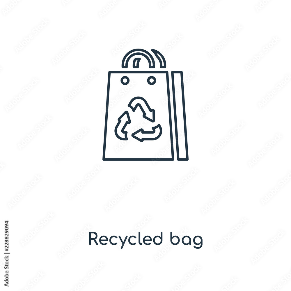 recycled bag icon vector recycled bag icon vector