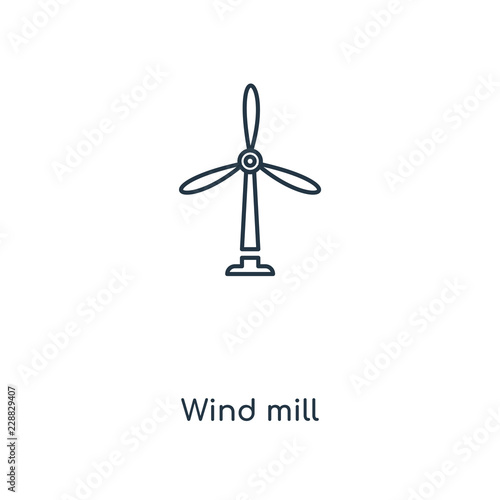 wind mill icon vector
