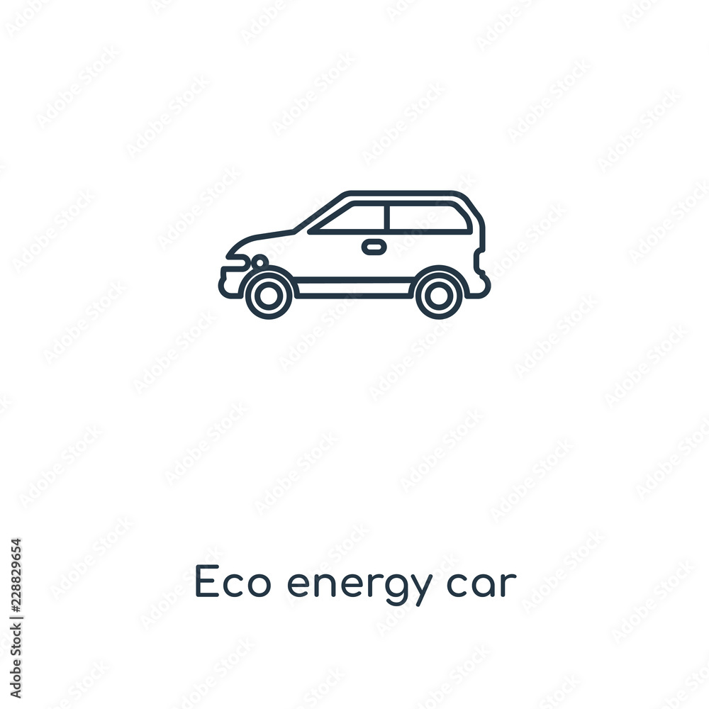 eco energy car icon vector