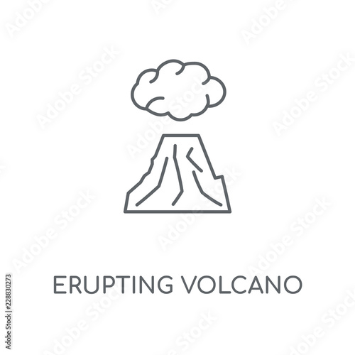 erupting volcano icon
