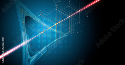 Neural network concept. Connected cells with links. High technology process. Abstract background