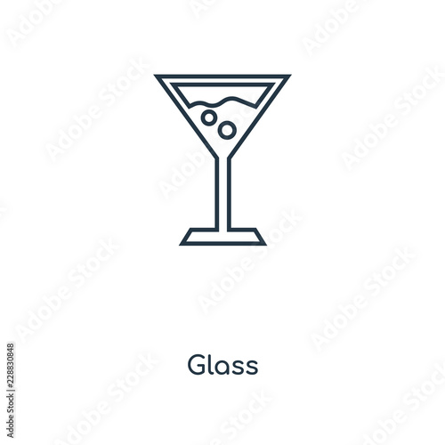 glass icon vector