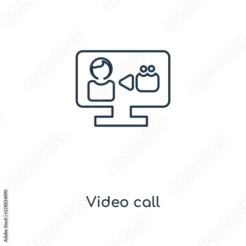 video call icon vector