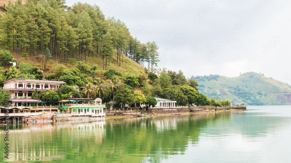 Landscape on the edge of Toba Lake