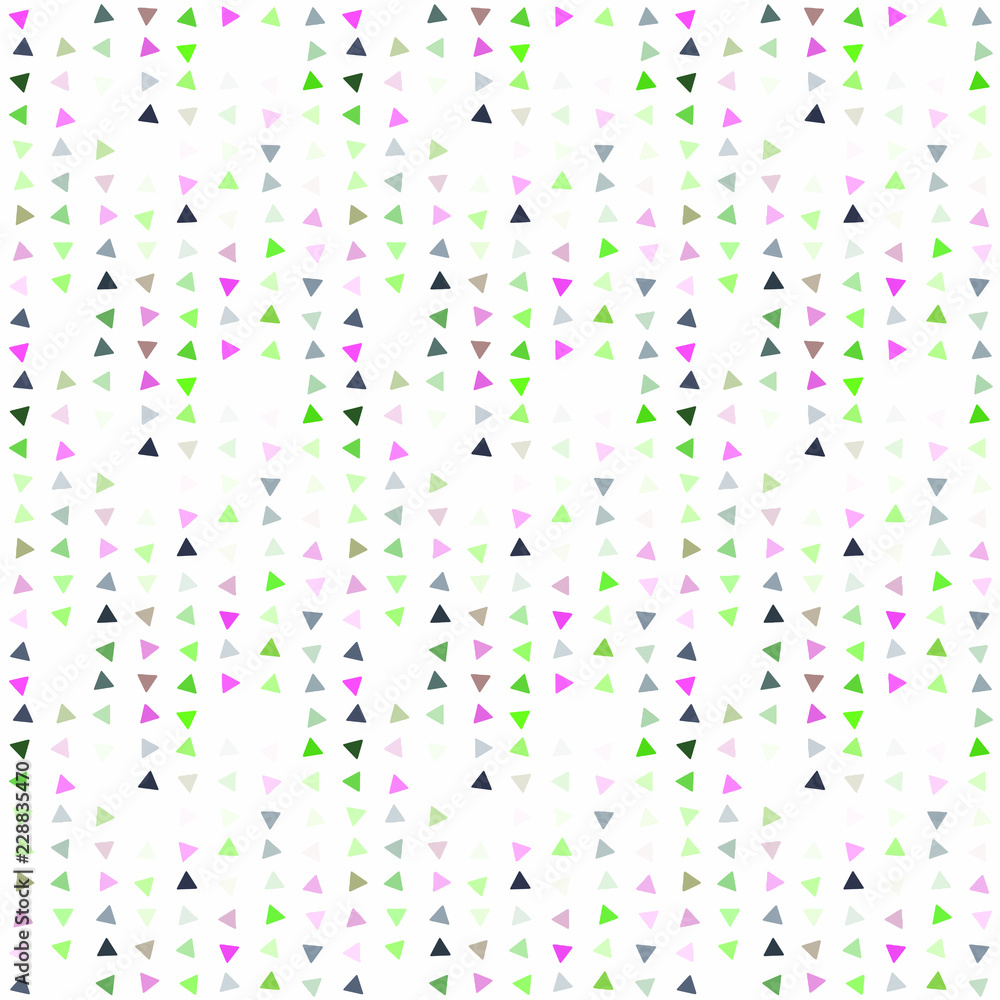 Abstract seamless pattern background with multi-colored varied triangles.