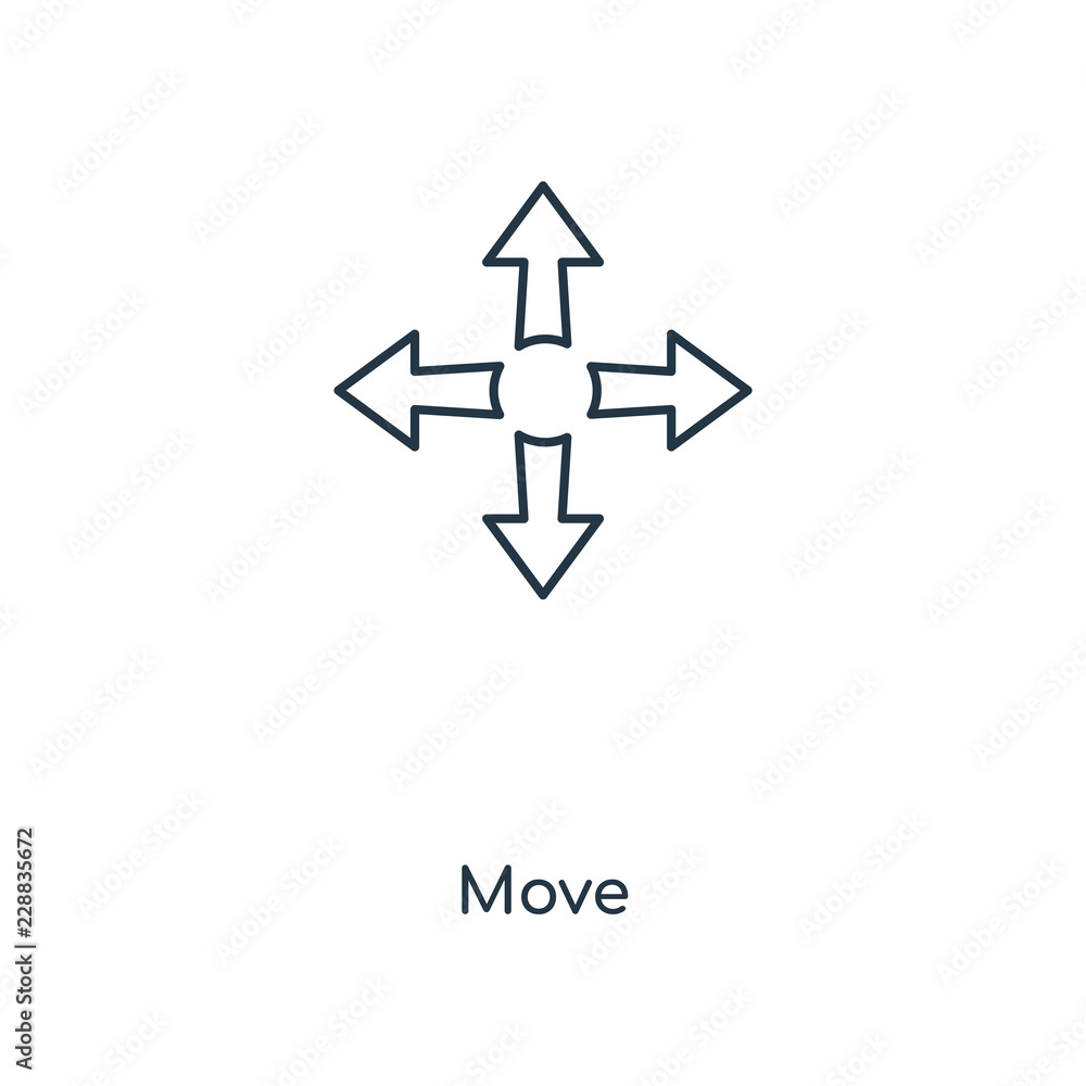 Fototapeta premium move icon vector