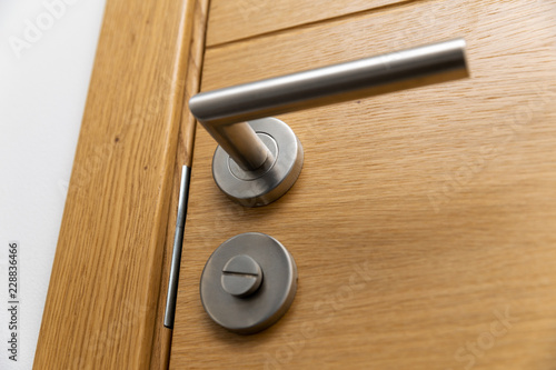 Schilderij op canvas door handle closeup