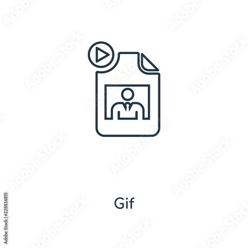 gif icon vector