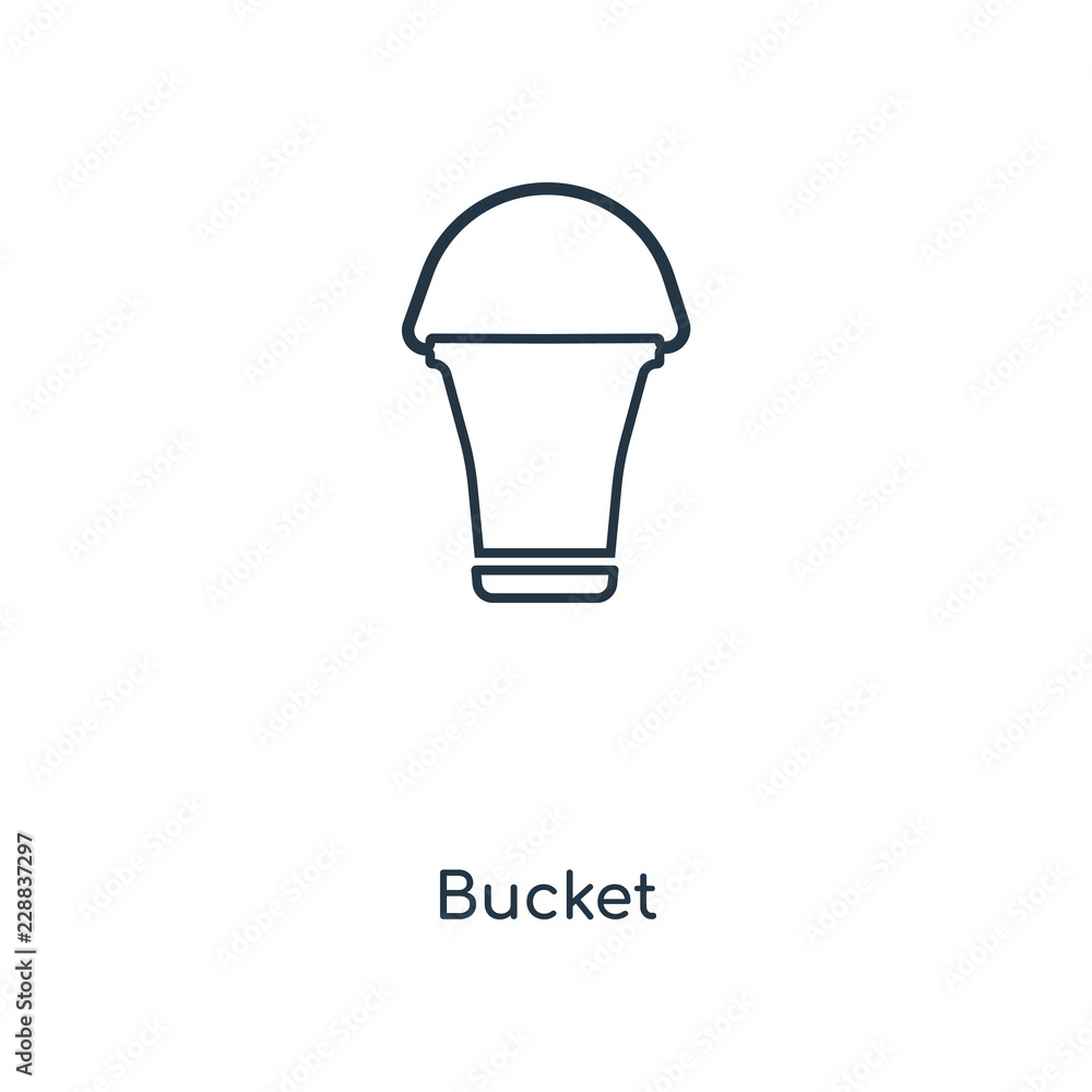 Obraz premium bucket icon vector