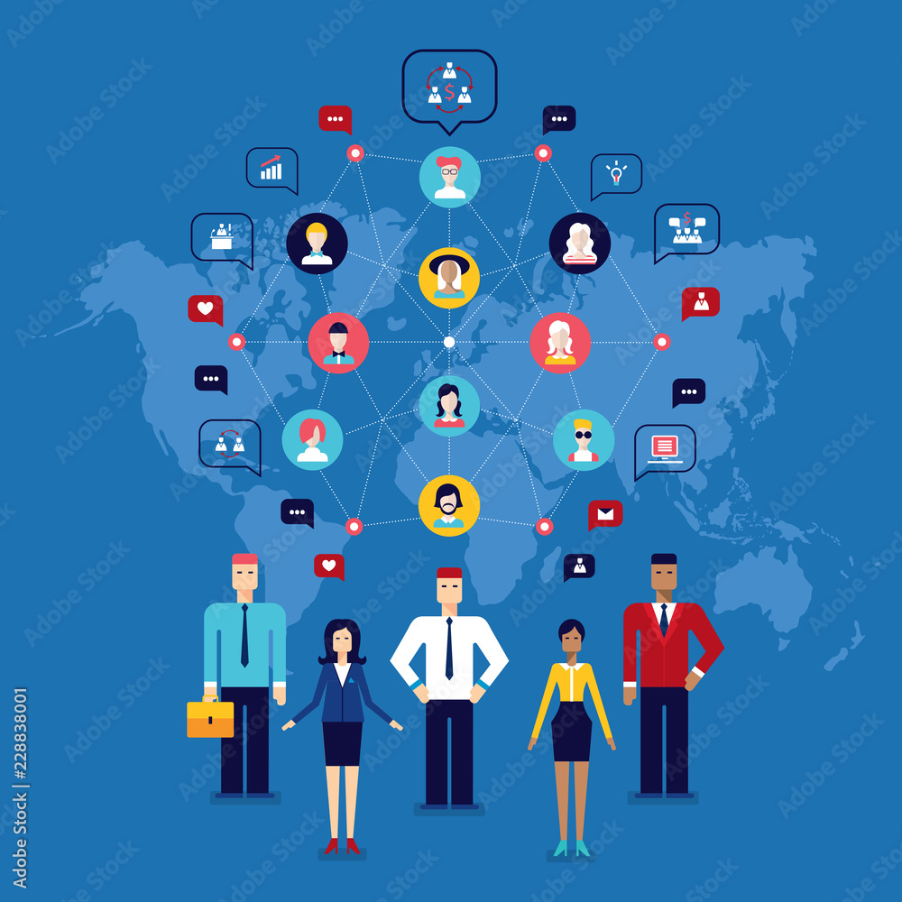 Partnership Teamwork Successful business team Social network and communication concept Vector illustration Partnership Teamwork Successful business team Social network and communication concept Vector illustration