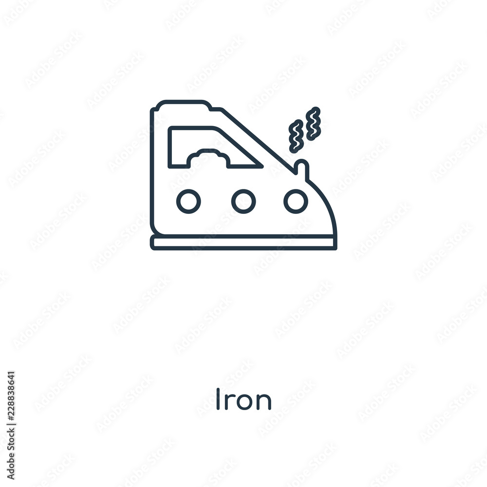 iron icon vector