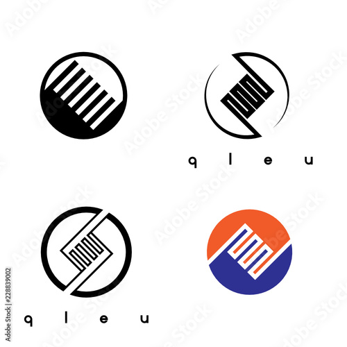 
Illustration in the form of a chemical scheme of glue in the form of a symbol or logo.