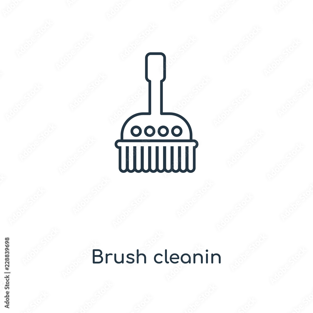 brush cleanin icon vector brush cleanin icon vector