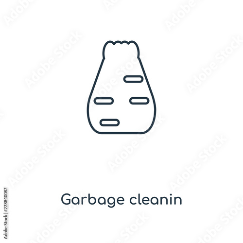 garbage cleanin icon vector photo