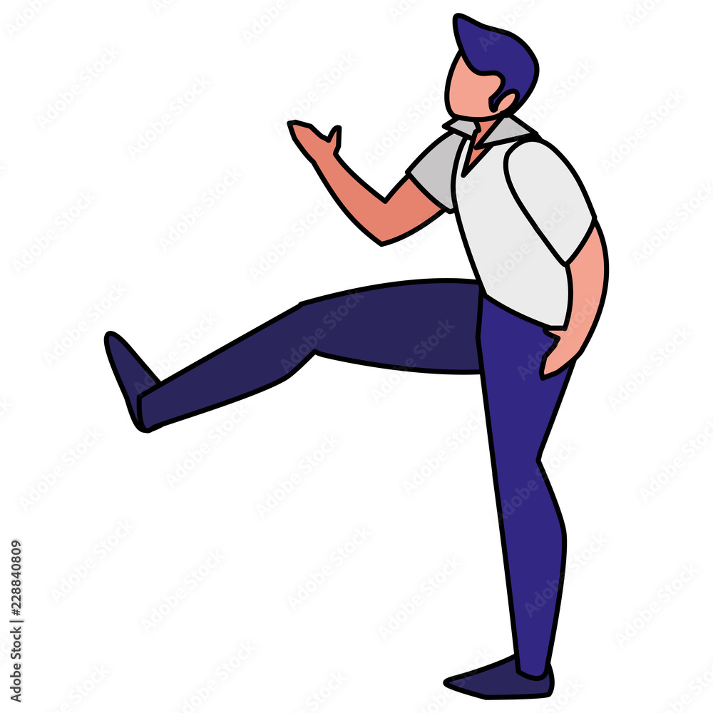 retro dancer man icon retro dancer man icon