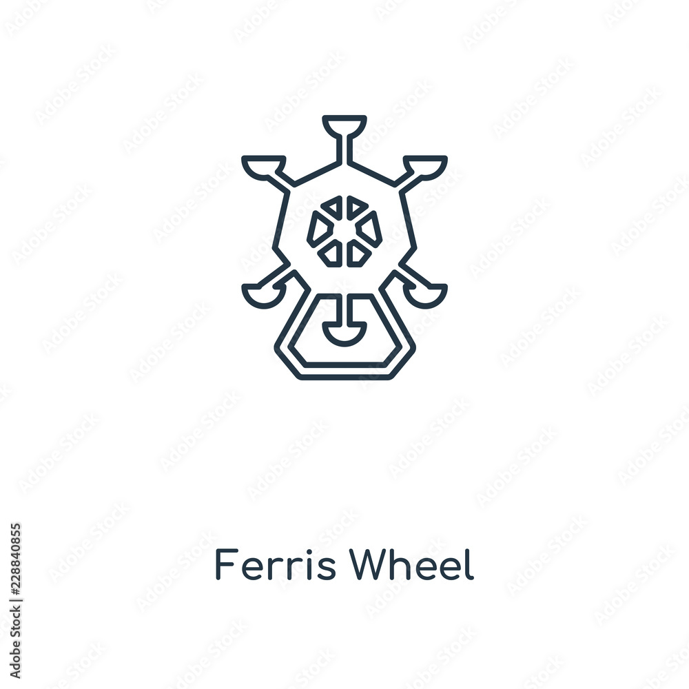 ferris wheel icon vector