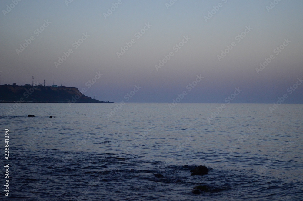 sunset over sea sunset over sea
