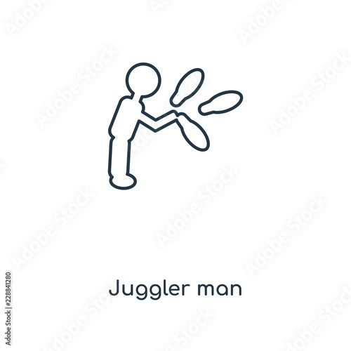 juggler man icon vector