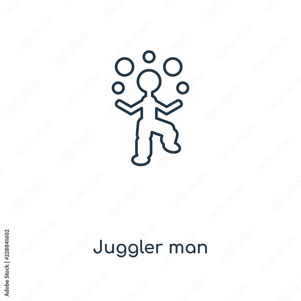 juggler man icon vector juggler man icon vector