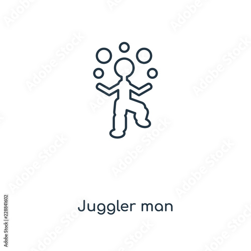 juggler man icon vector