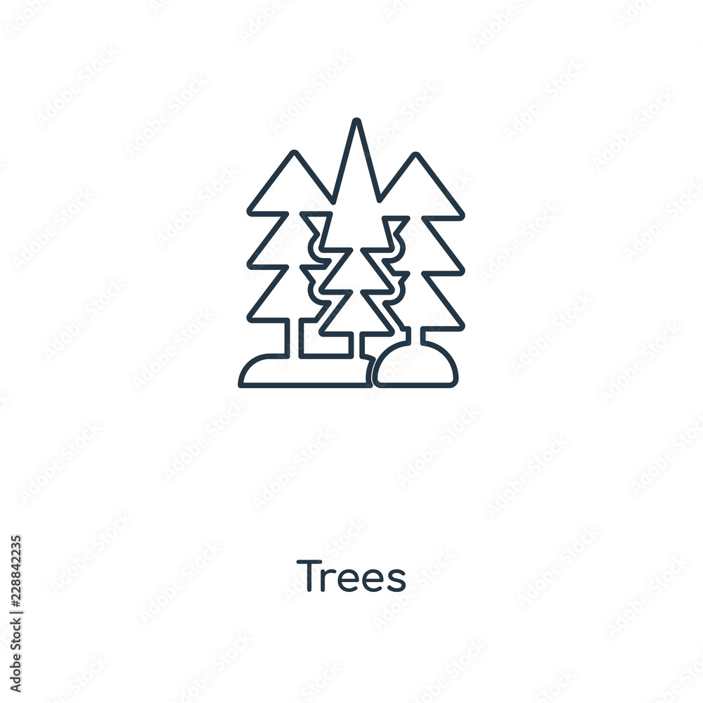 trees icon vector trees icon vector